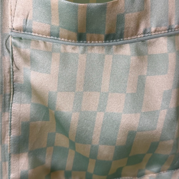 Club Monaco Green Silk Pajama Top - Picture 5 of 8